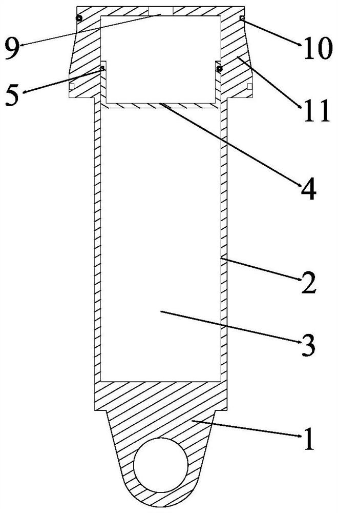 Oil-gas separation type variable oil hole combined crash-resistant buffer