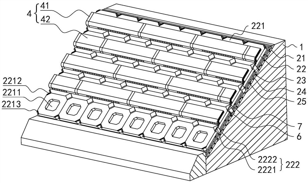 Slope protection structure for preventing water and soil loss