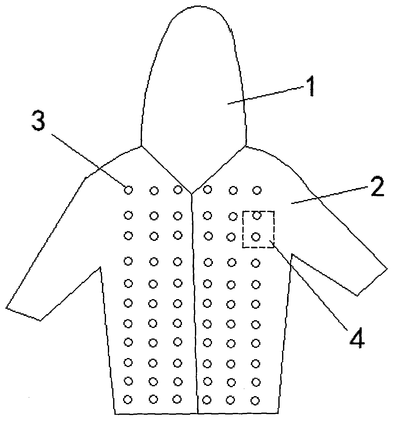 Colorful-light, anti-radiation, antibiotic and deodorant performance costume