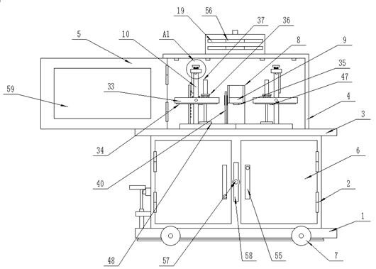 Space adjustment and control environment-friendly welding machine and using method thereof