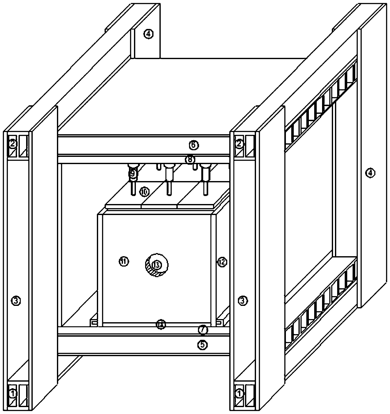 Tunnel model test platform with complex loading-unloading work condition considered