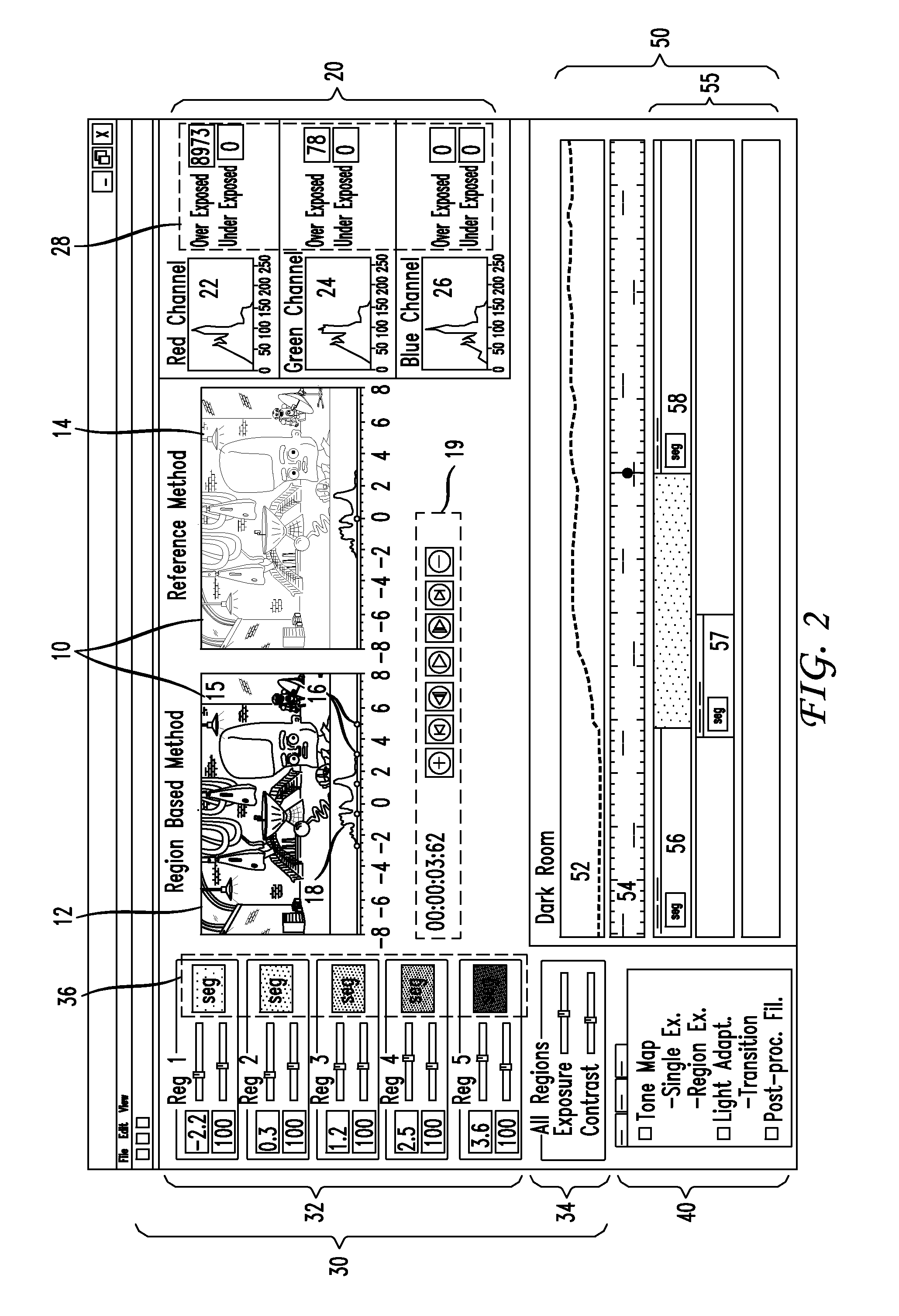 Graphical user interface for tone mapping high dynamic range video