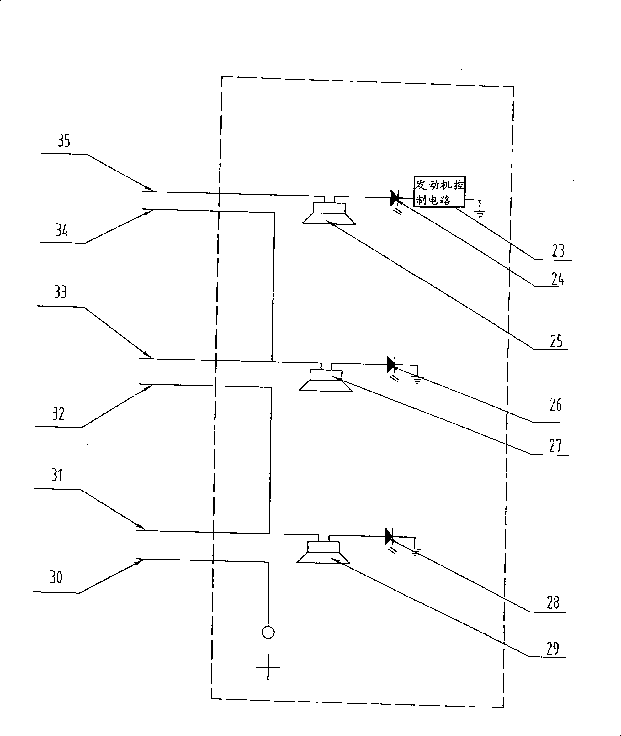 Water inlet-proof alarm protecting apparatus of automobile engine intake tube