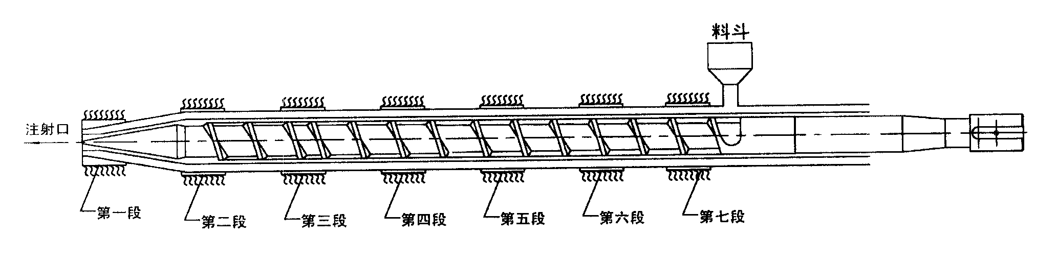 Chlorinated polyvinyl chloride DN400 conduction through pipe fitting once injection moulding technique and device thereof