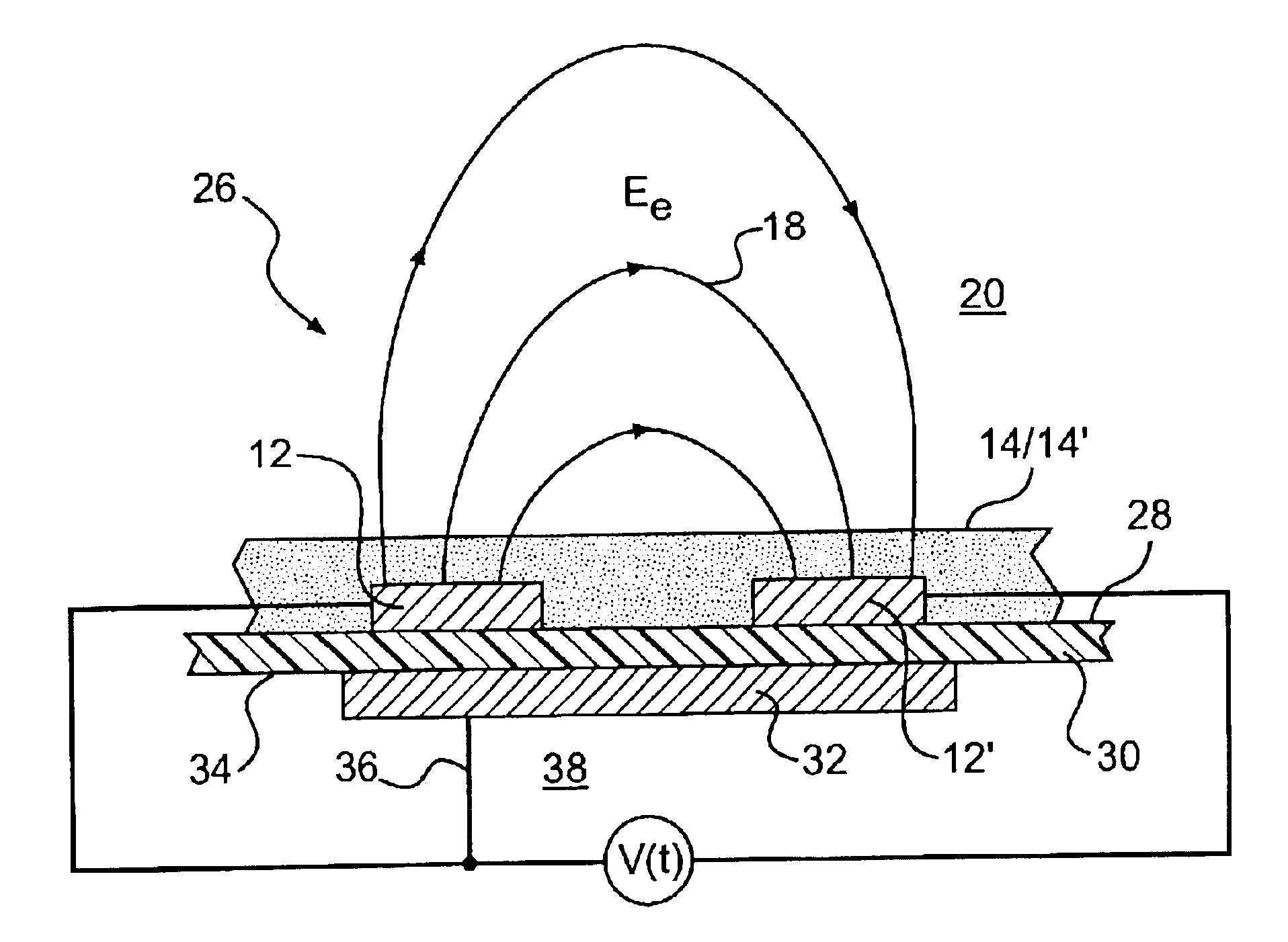 Planar capacitive transducer