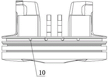 Engine piston mechanism and machining method thereof as well as corresponding engine and automobile