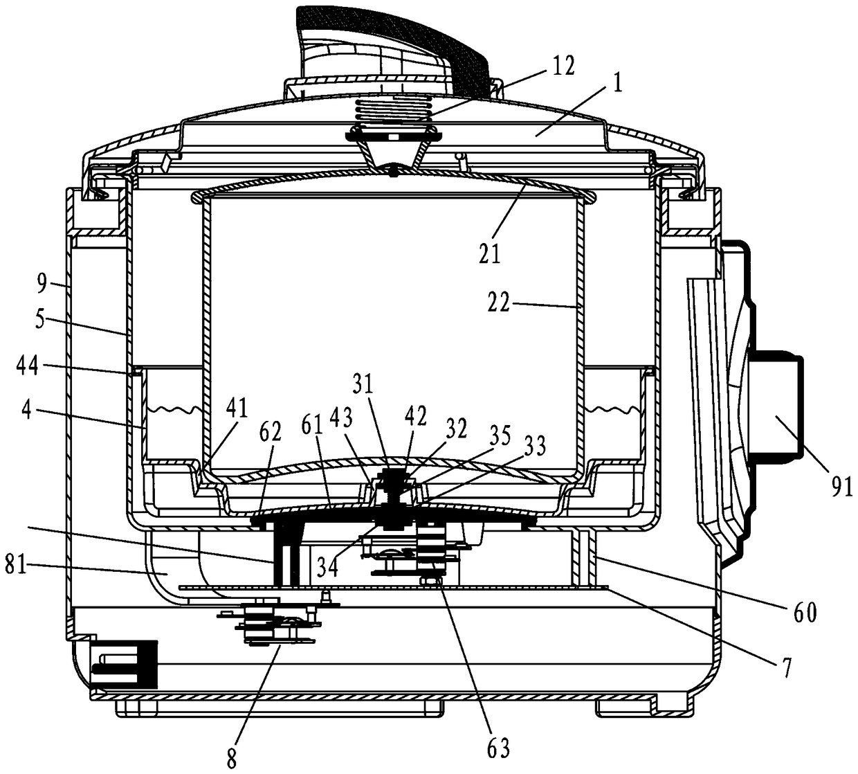 Steam cooker with water storage box