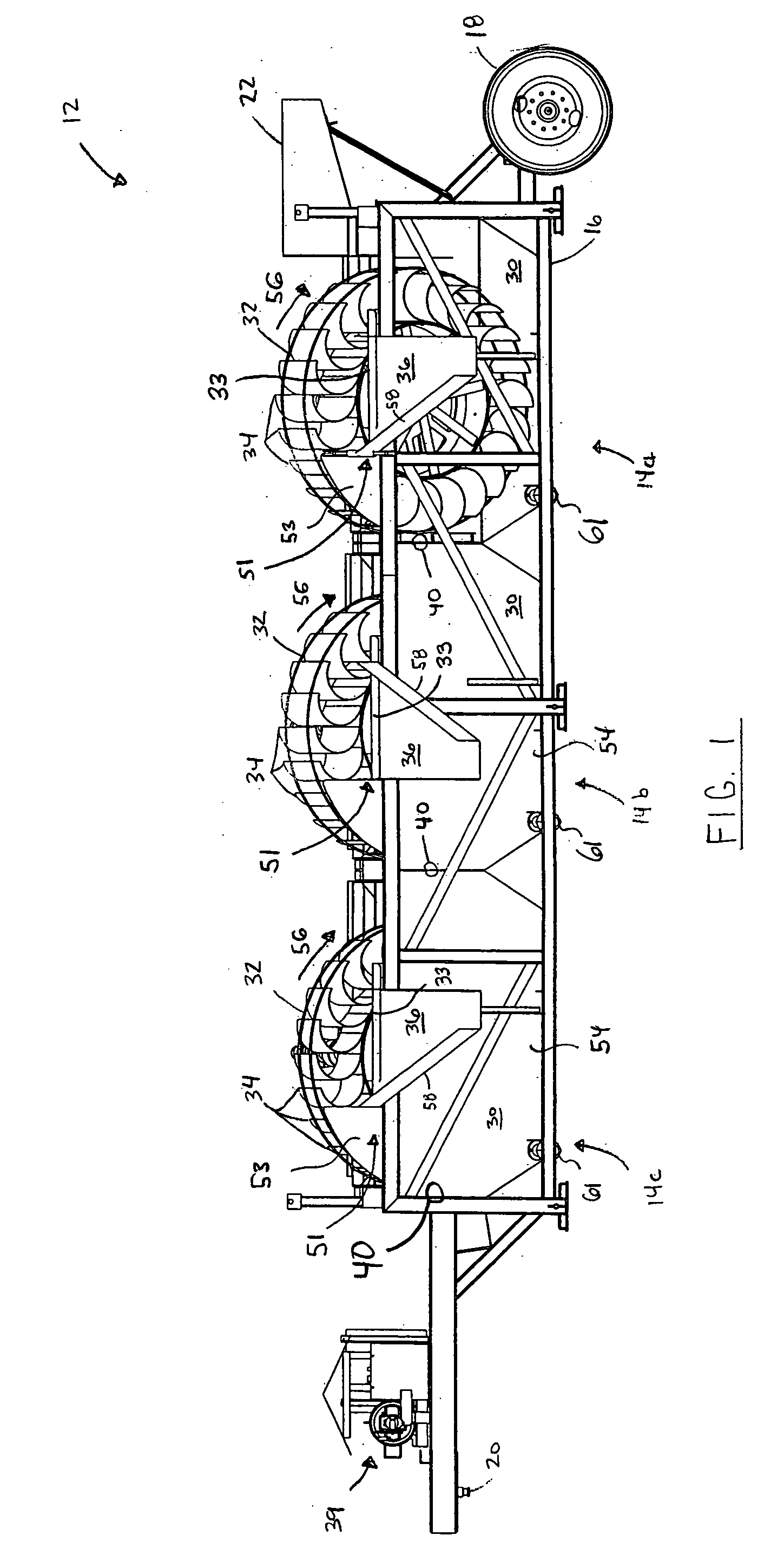 Material classifier having a scoop wheel