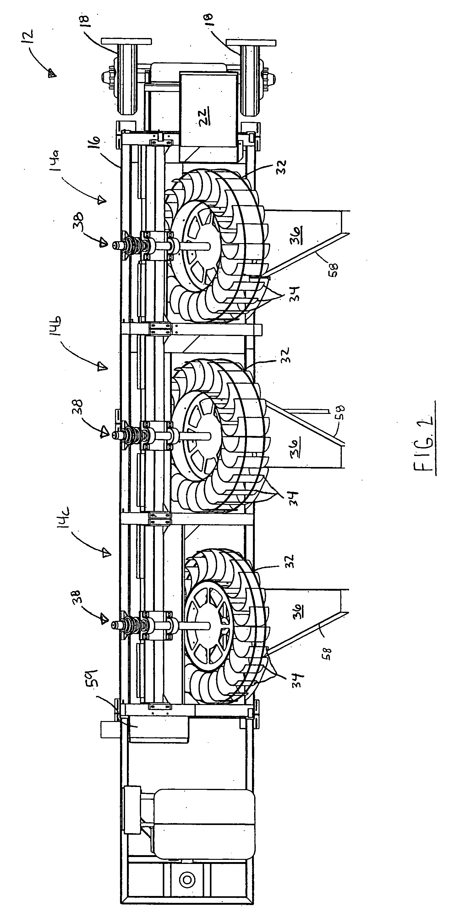 Material classifier having a scoop wheel