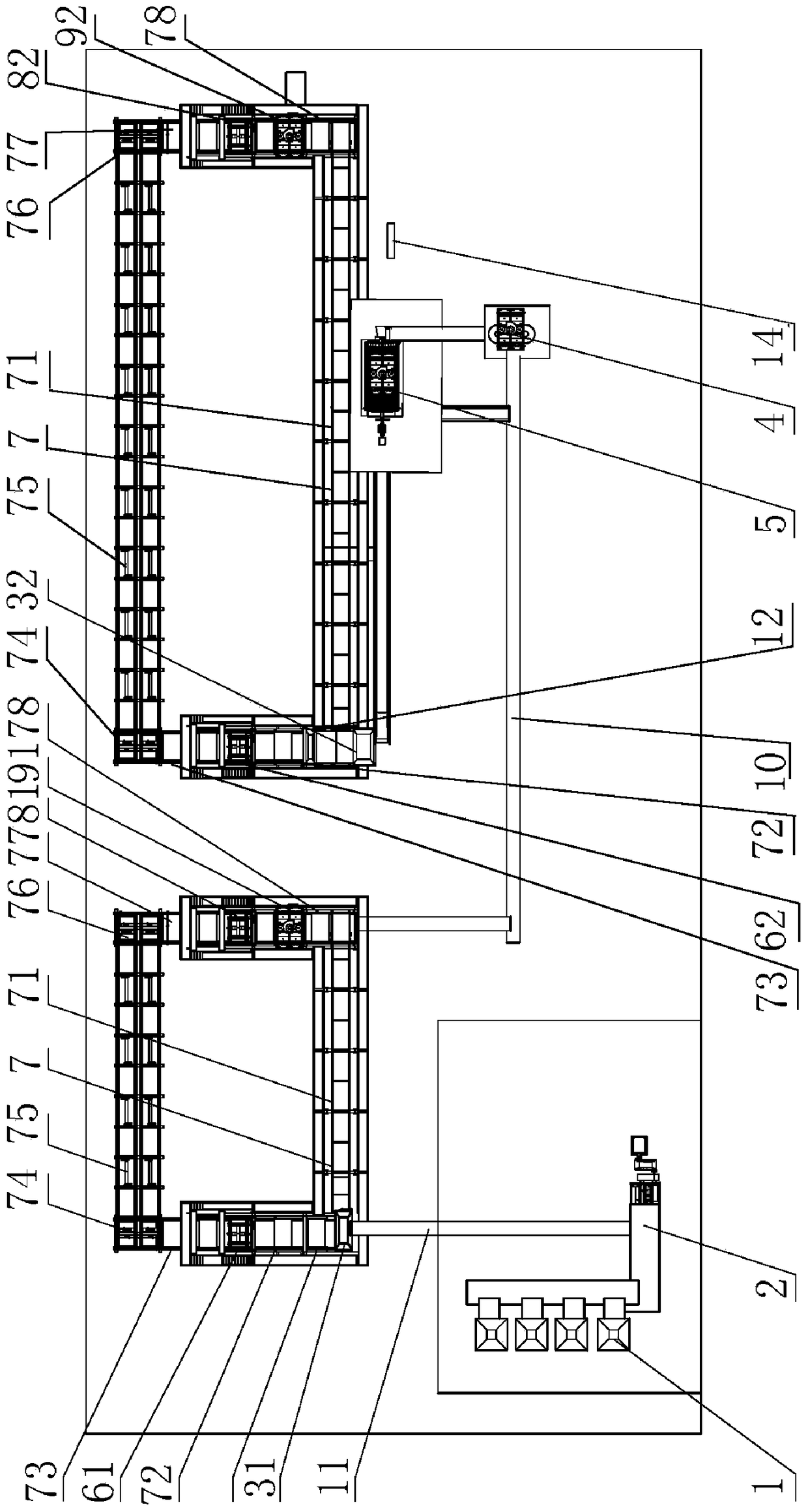 Tray type organic material three-dimensional fermentation system and fermentation method thereof