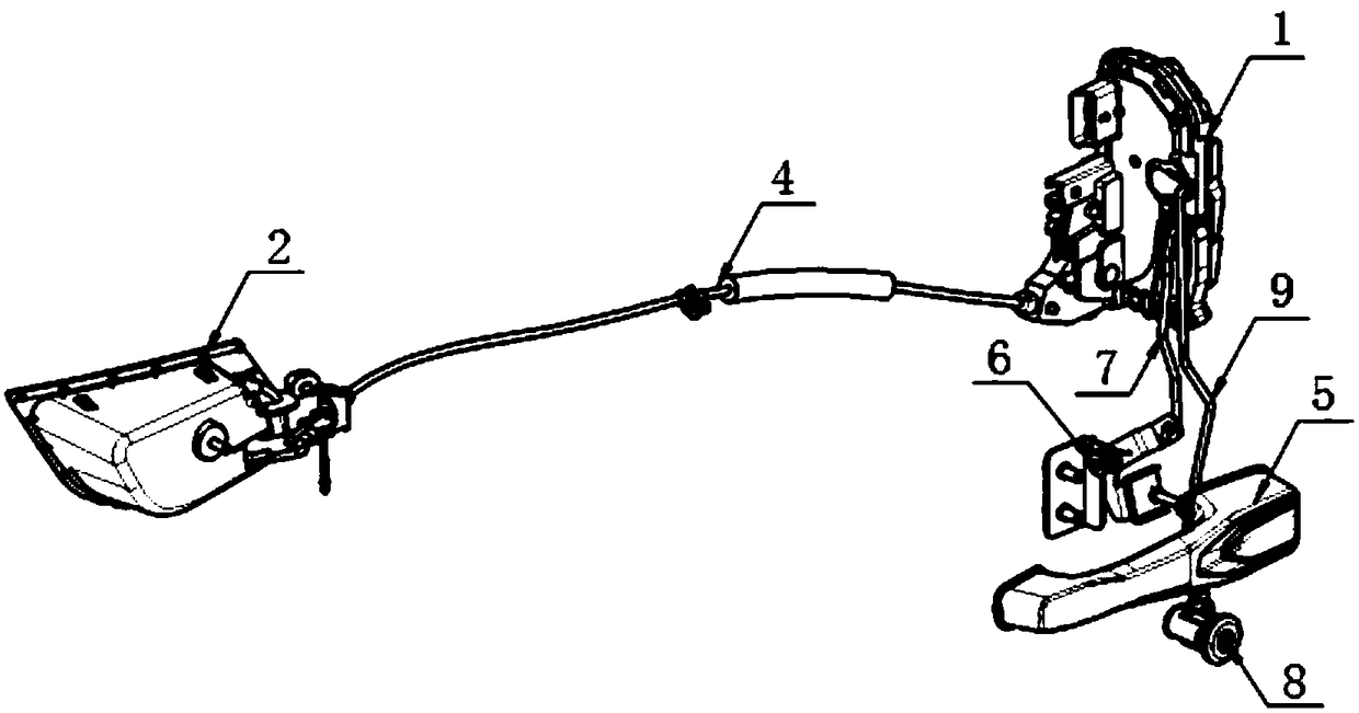 Door lock system for heavy vehicle