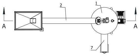 A negative pressure sieve equipment for the preparation of concrete composite admixture