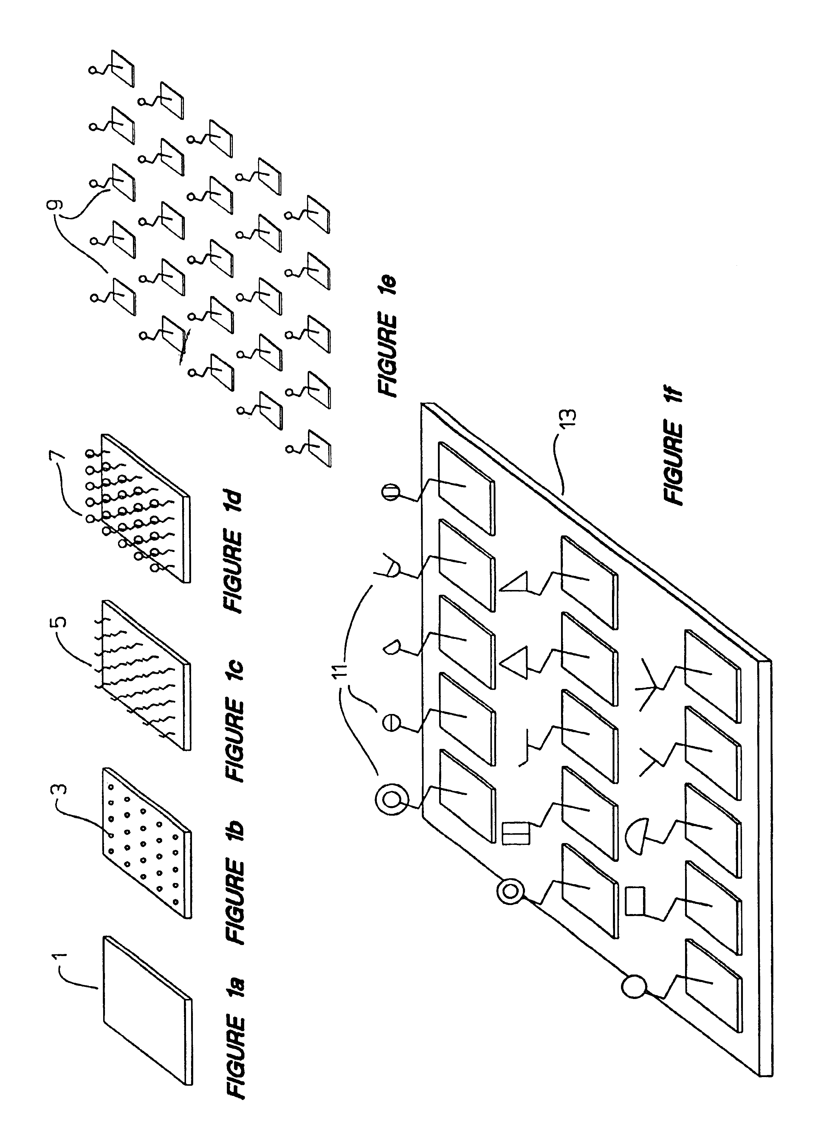 Tiling process for constructing a chemical array