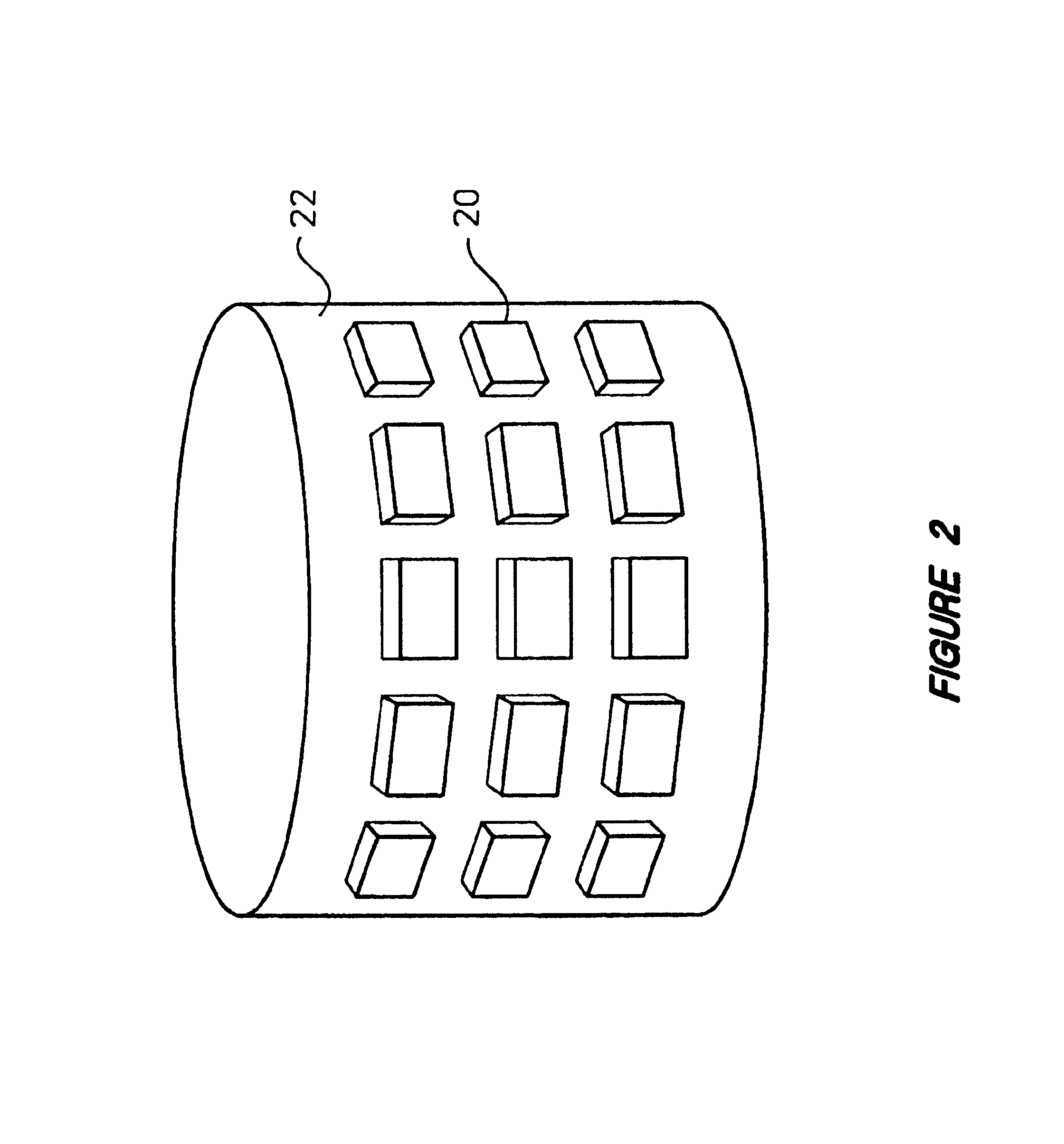 Tiling process for constructing a chemical array