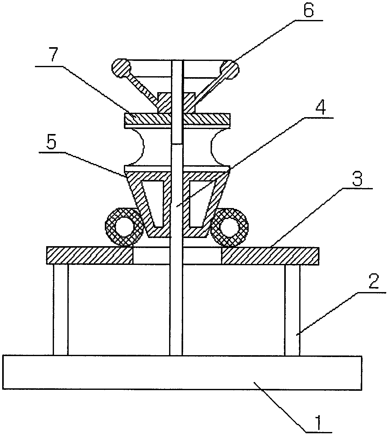 Novel tire assembly rack structure