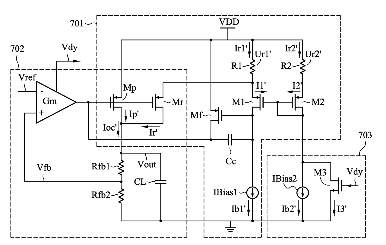 Low dropout linear regulators and starting methods therefor