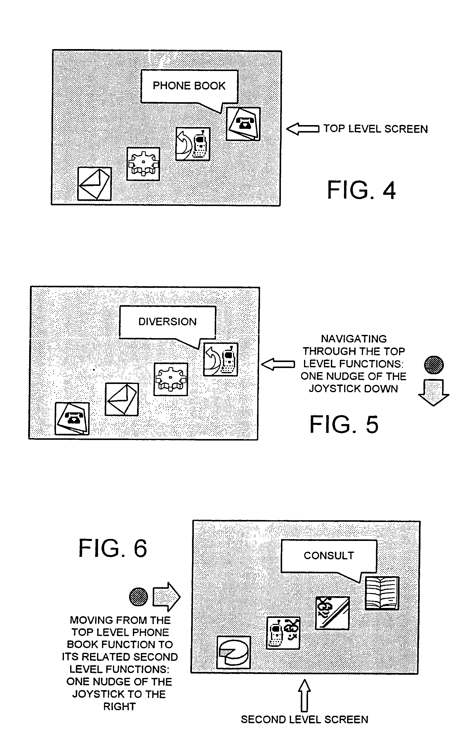 Mobile telephone with improved man machine interface