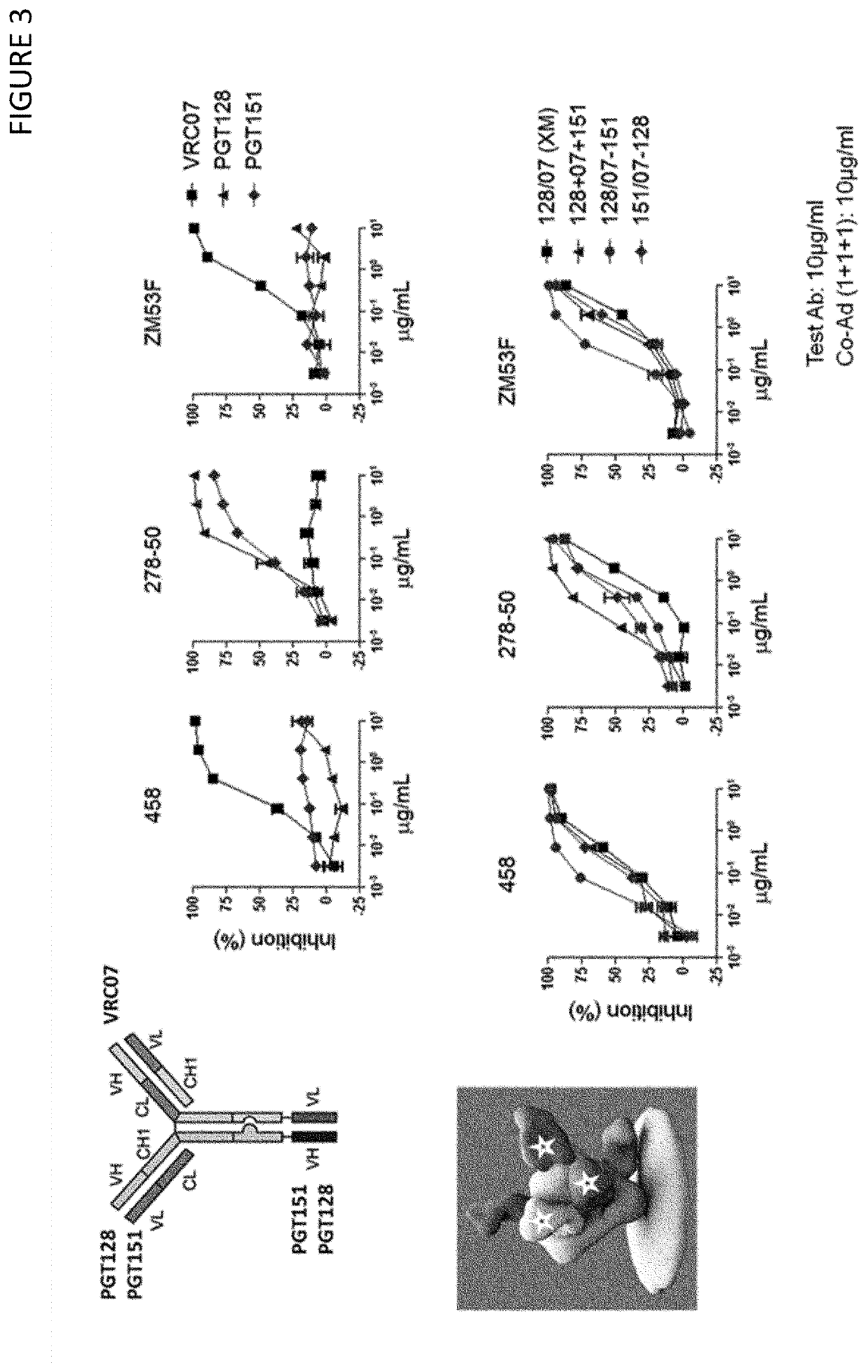 Tri-specific antibodies for HIV therapy