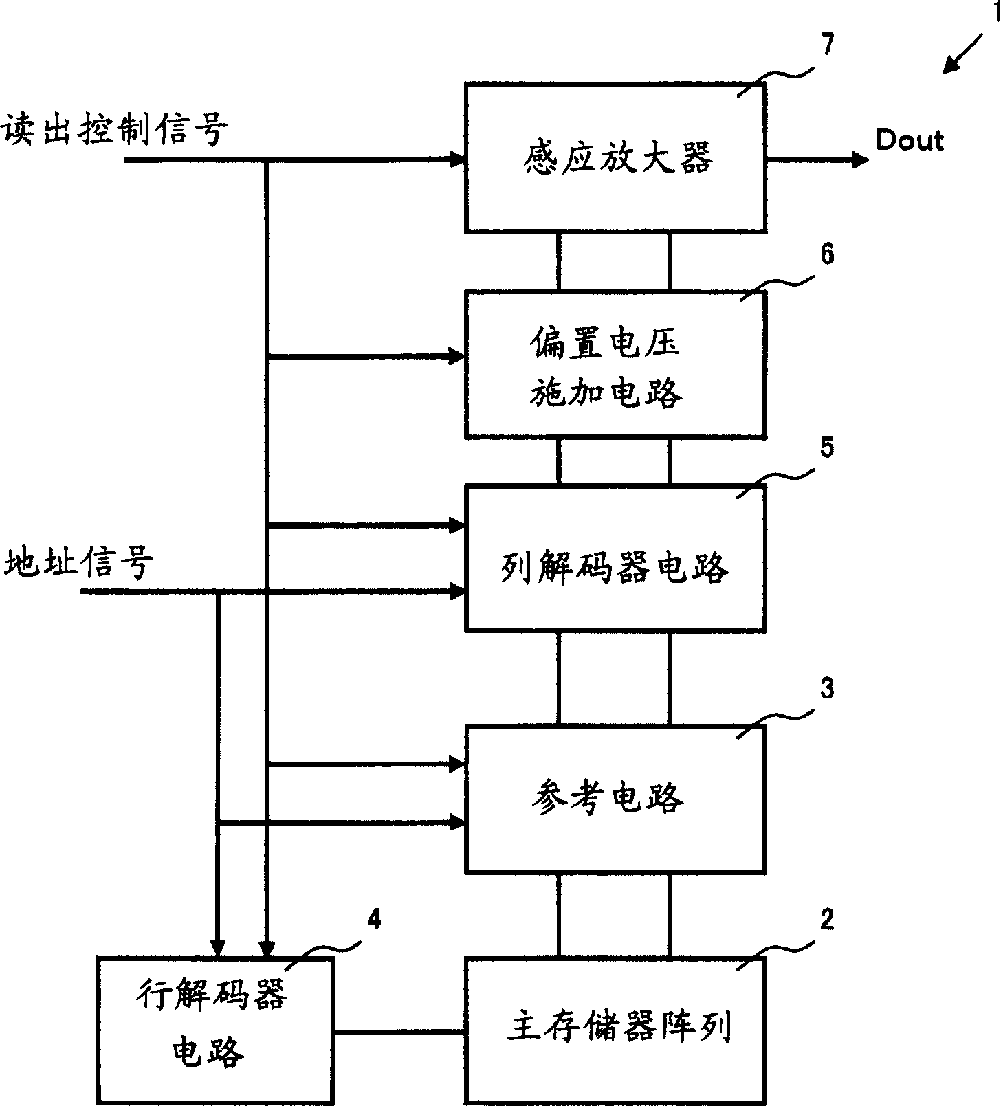 Bias voltage applying circuit and semiconductor memory device