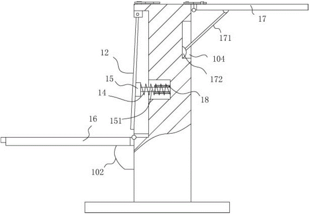 Foldable one-piece teaching desk