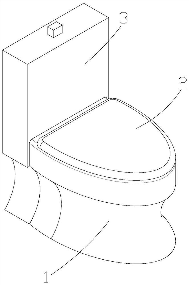 A kind of ultraviolet sterilizing toilet