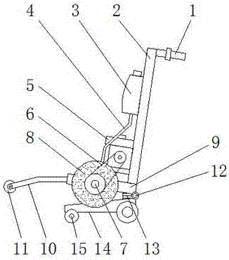 Concrete road surface cutting machine for construction