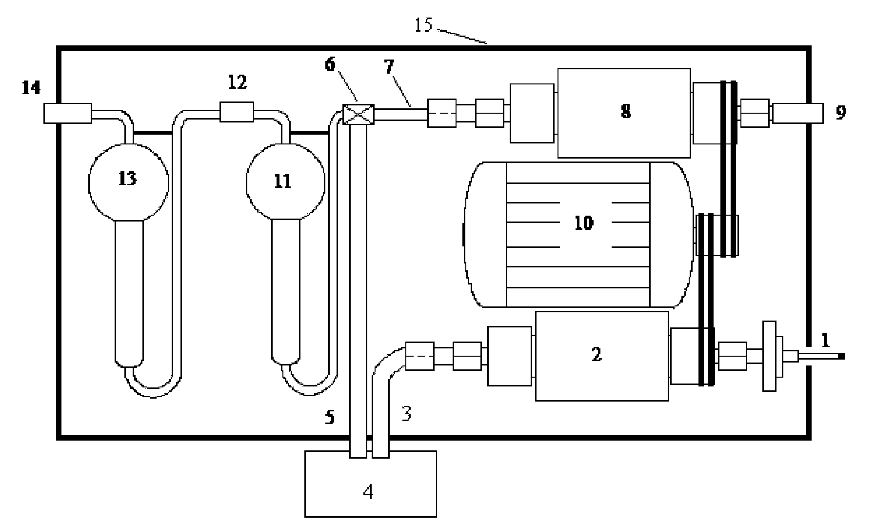 System for simulating smoker's organ to absorb main stream smoke during smoking