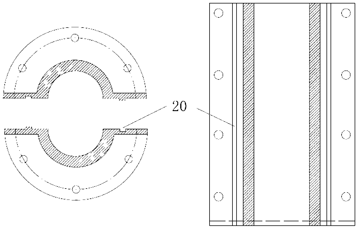 Pressure bearing permeation grouting strengthening test apparatus and method