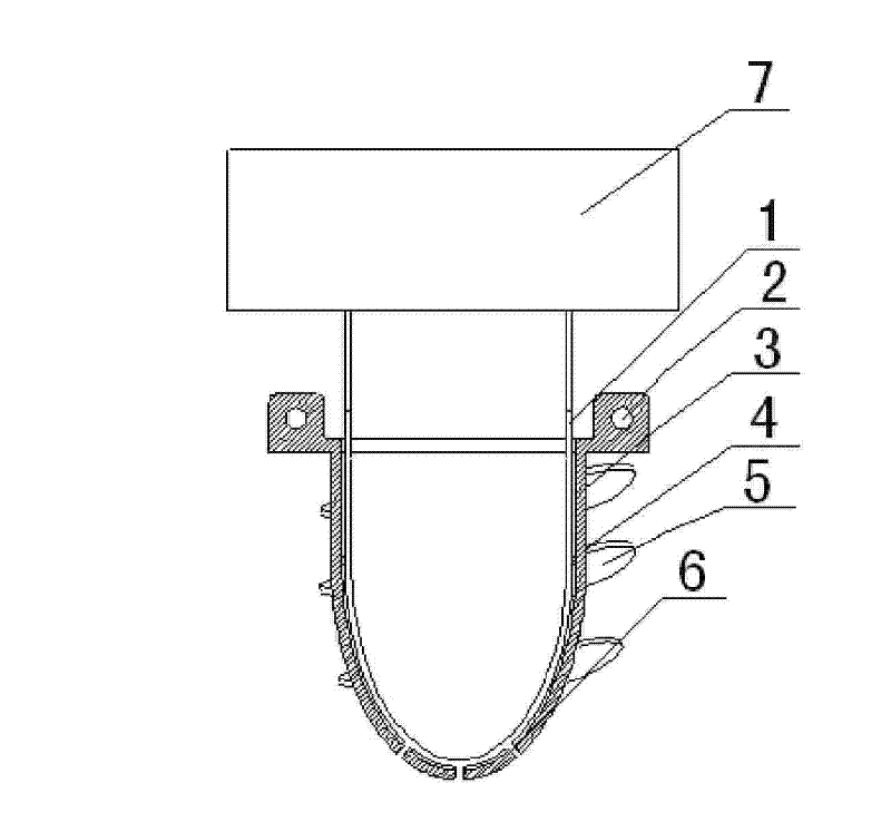 Drill of high pressure water jet long screw pile driver