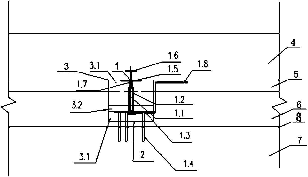 Monitoring device for void value monitoring device for medium and low speed maglev low line bearing rail beam and subgrade settlement