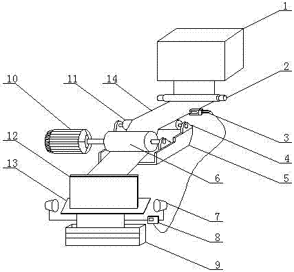 Integrated production device for efficiently producing high-quality sesame-line special-shaped bags