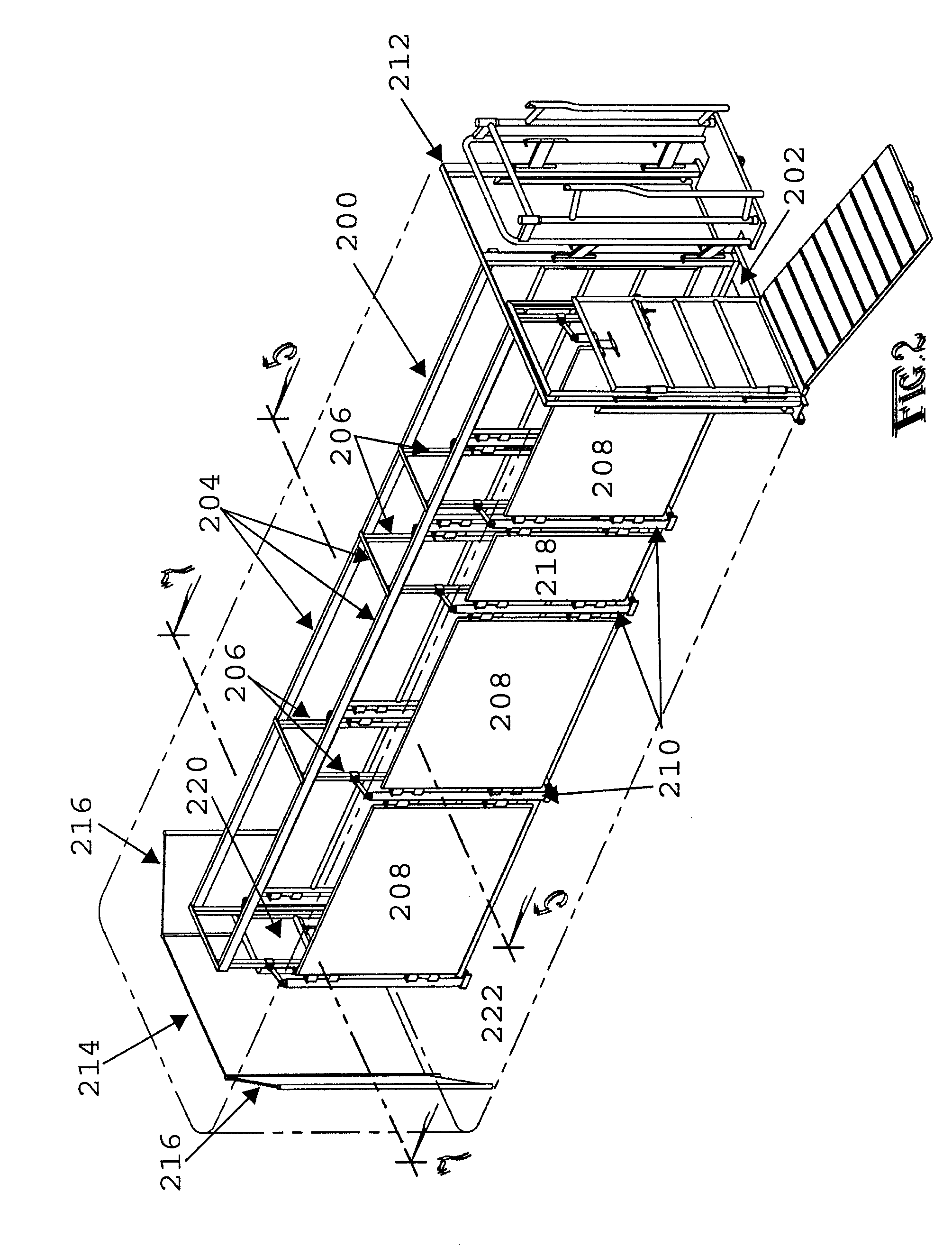 Livestock trailer corral assembly