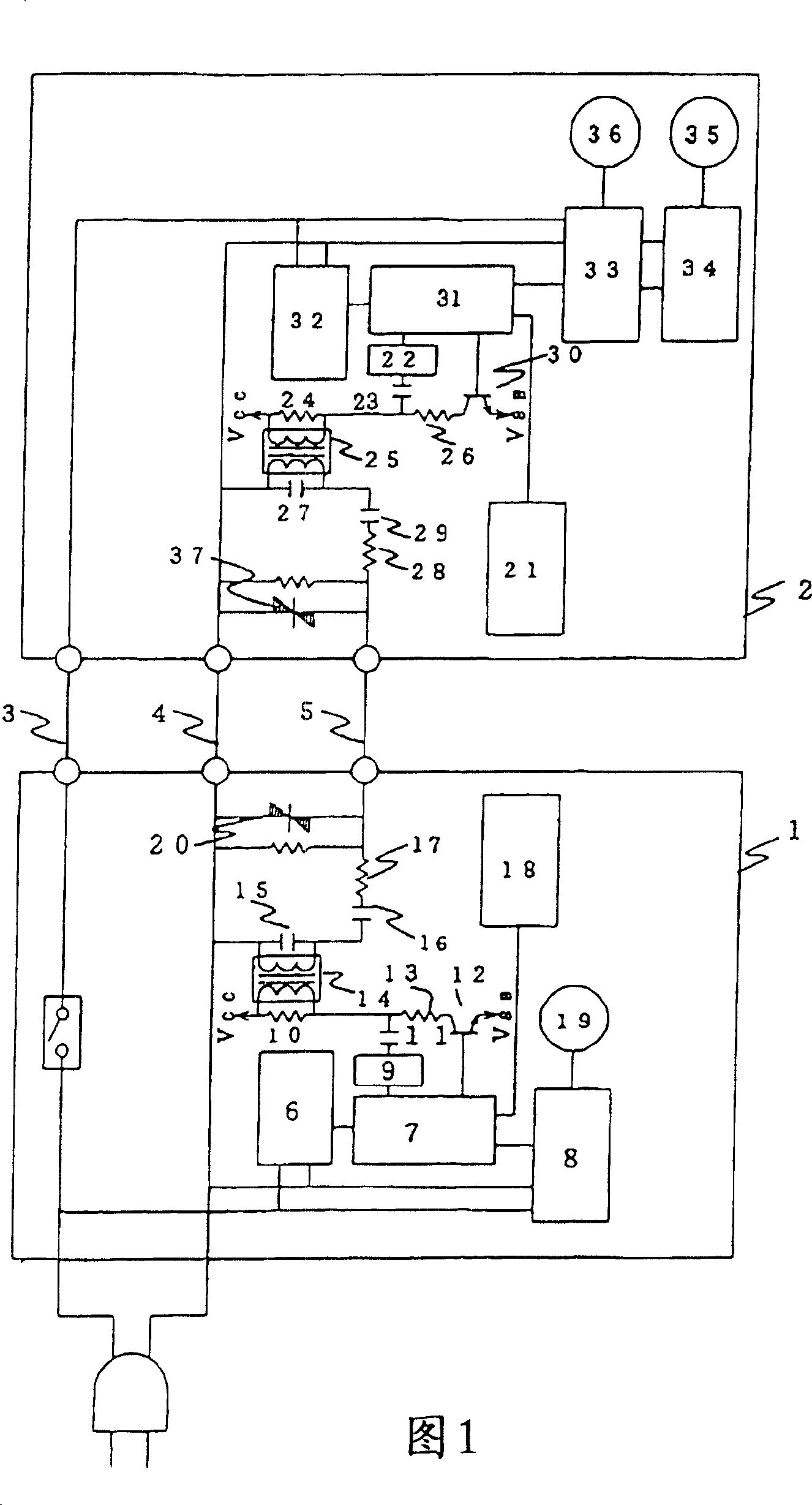 Communication control device of air conditioner