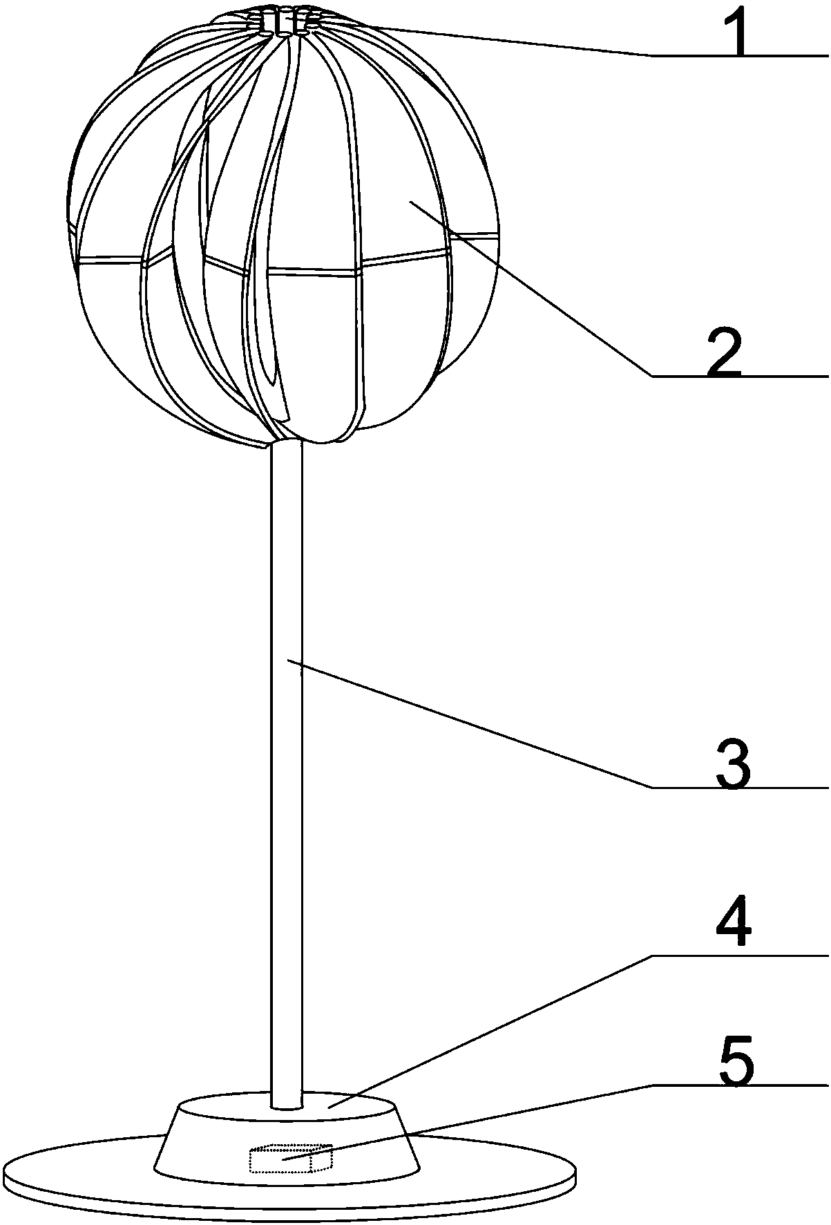 Strong wind resisting type vertical-axis wind-driven generator