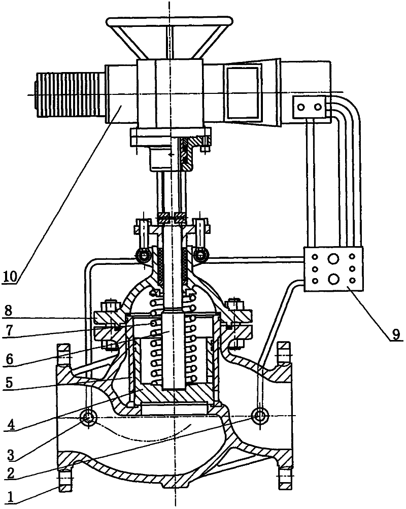 Intelligent pressure-stabilizing stop-check valve