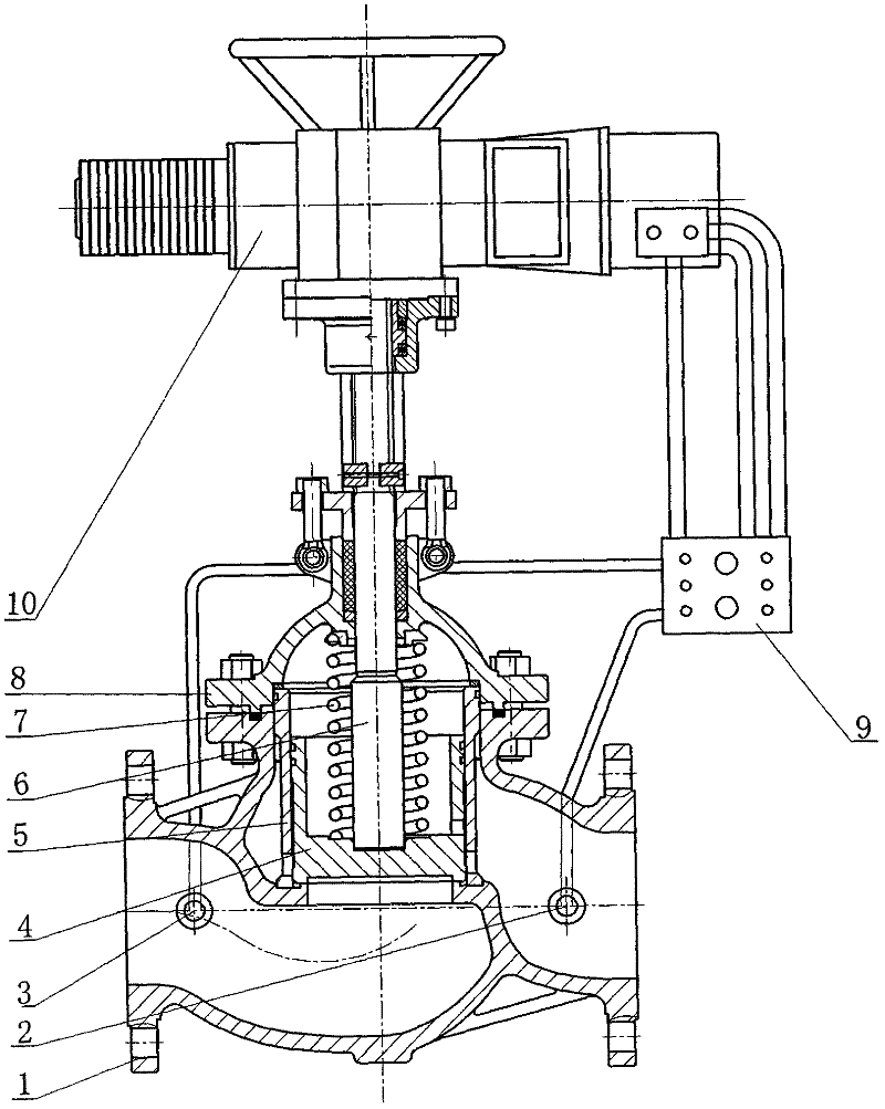 Intelligent pressure-stabilizing stop-check valve