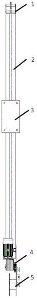 Automatic lifting monitoring camera device with automatic coiling function