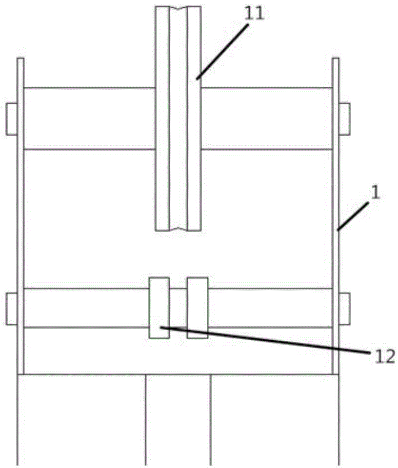 Automatic lifting monitoring camera device with automatic coiling function