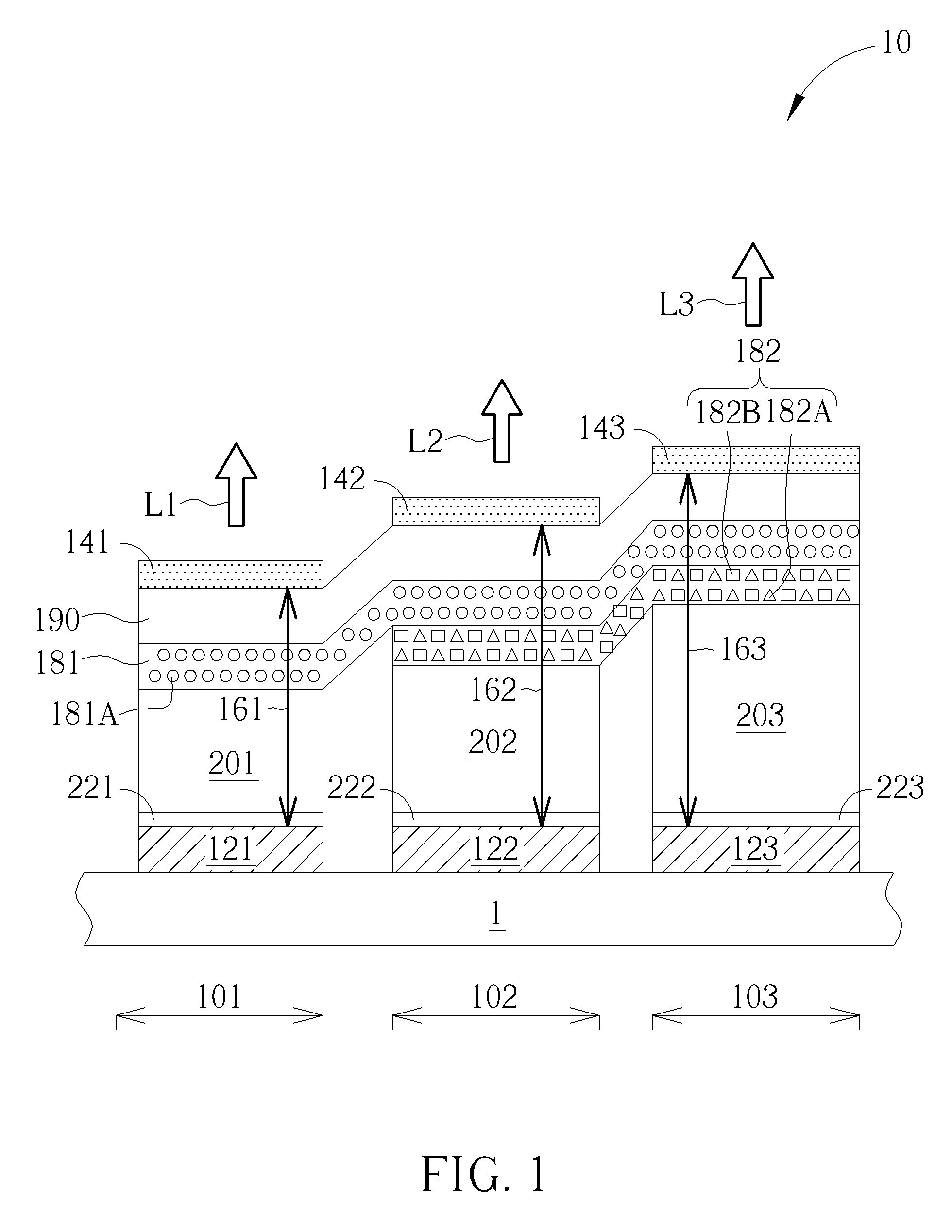 Pixel structure of electroluminescent display panel