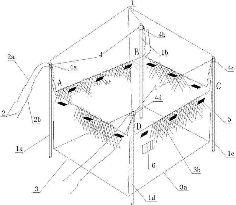 Fishing device for cultured fishes