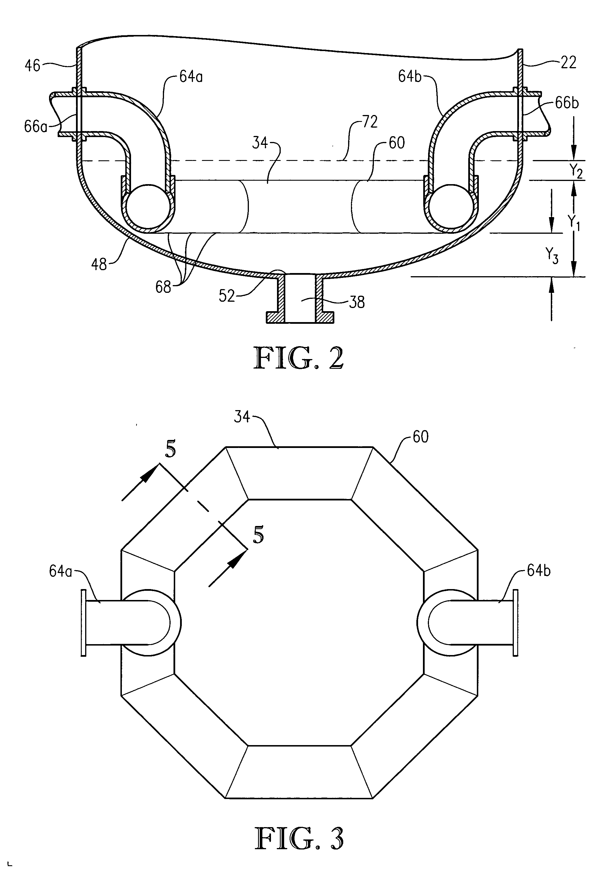 Oxidation system employing internal structure for enhanced hydrodynamics