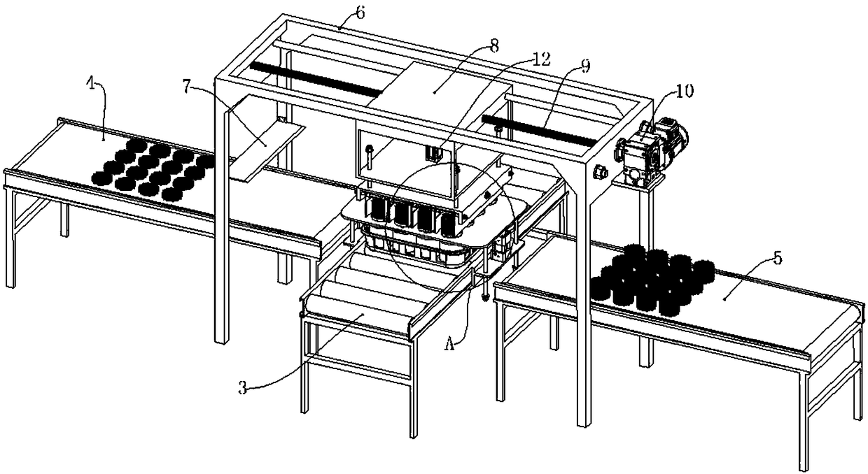 Harvesting and waste recovery system of flammulina velutipes industrialized bottle cultivation