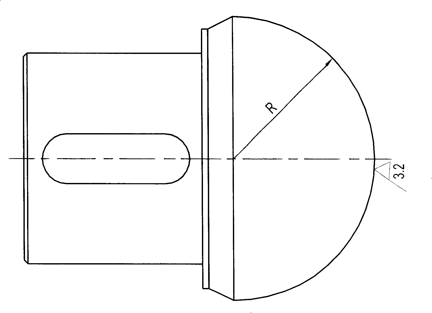 Ship lock mushroom head, mushroom head cap and processing method thereof