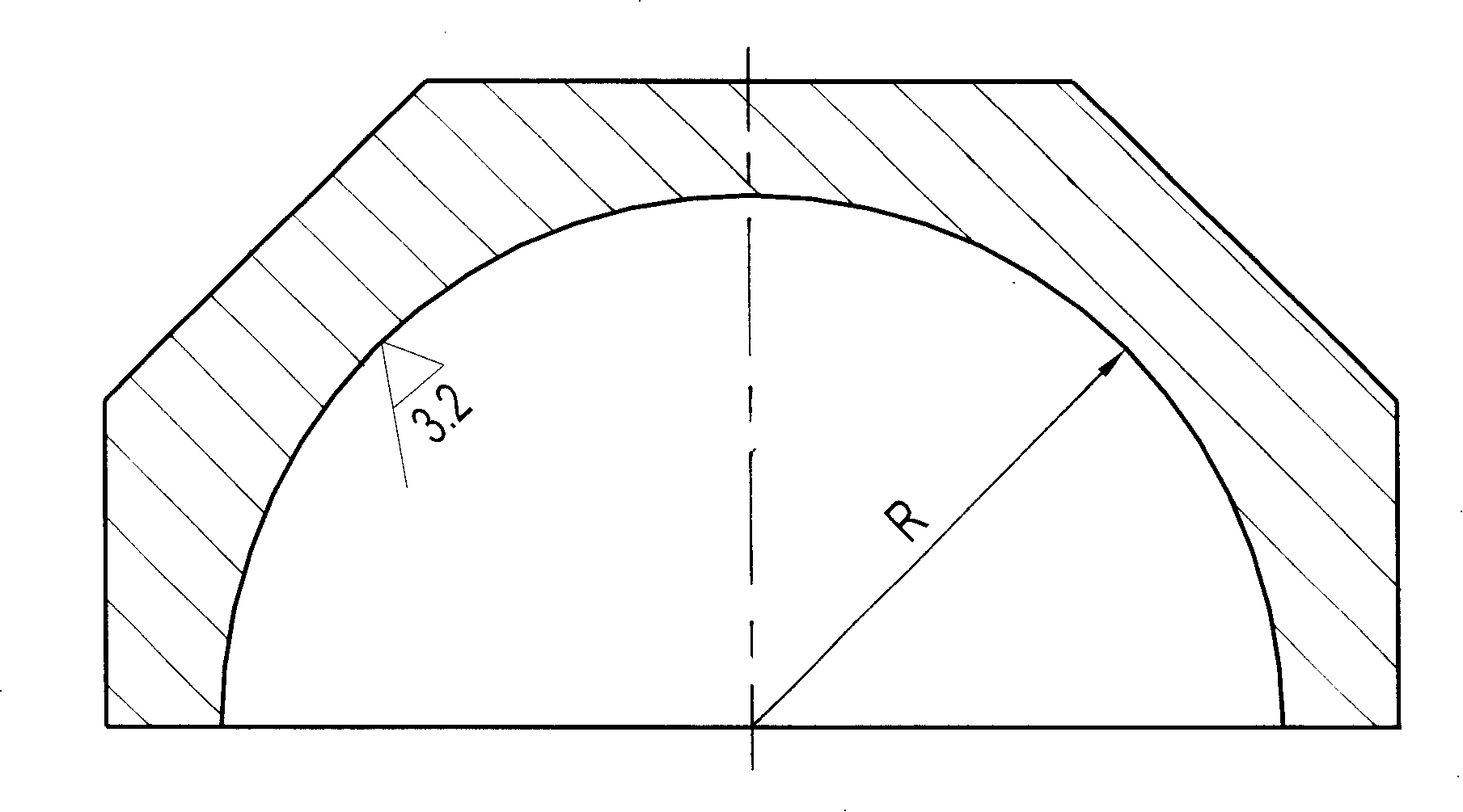 Ship lock mushroom head, mushroom head cap and processing method thereof