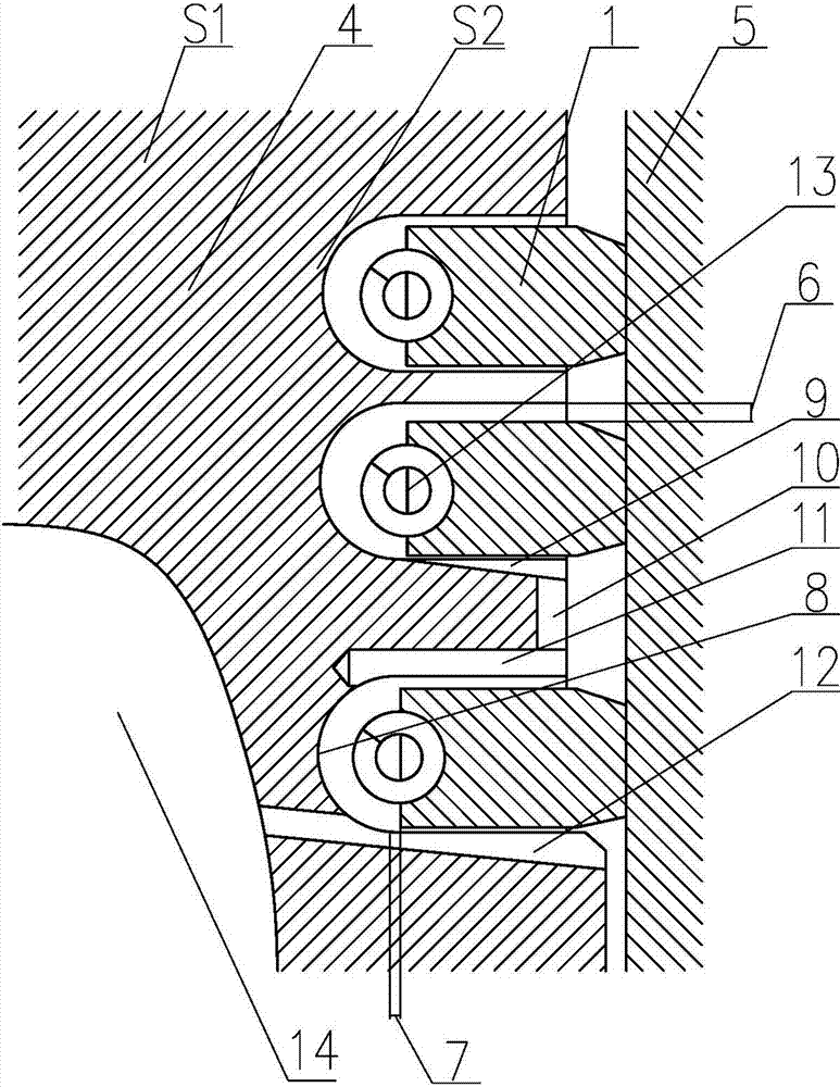 Internal combustion engine piston ring assembly