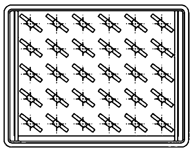 Circulation box used for machining circulation of engine blade