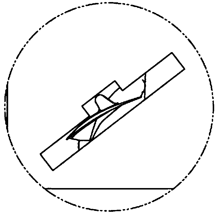 Circulation box used for machining circulation of engine blade