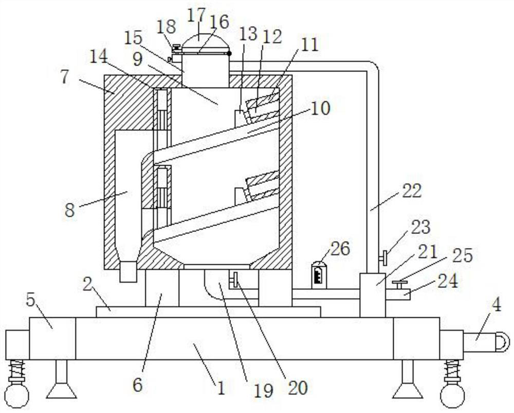 Environment-friendly sewage treatment device for construction site