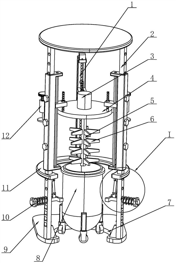 Dye stirring device