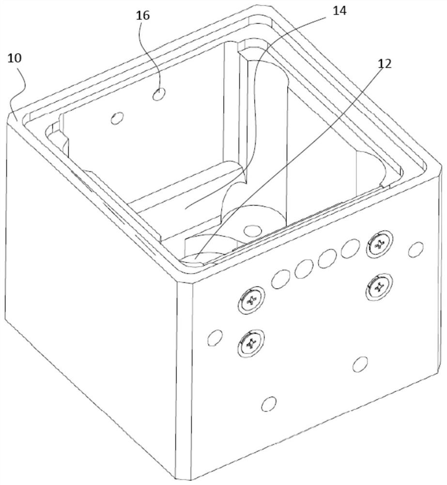 Vibration measurement component with precise positioning device for motion sensing parts in height direction